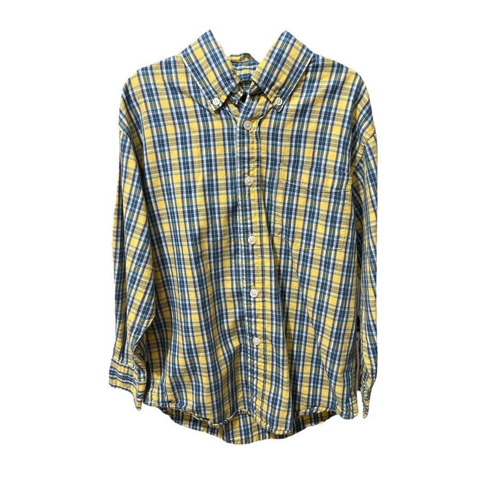 Little boys Gap button down plaid T-shirt